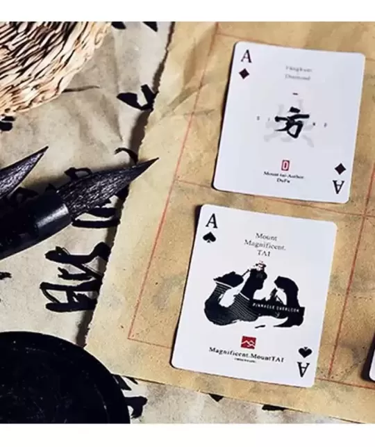 Mountain Wang Yue Black – Premium Playing Cards | Emagie.ro