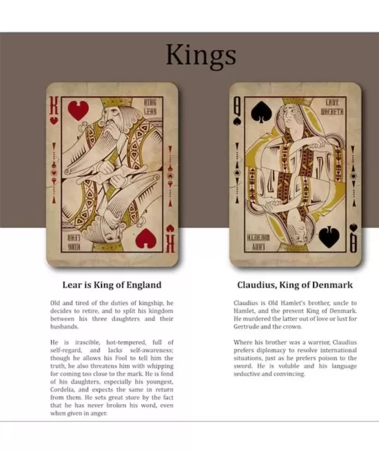 Shakespeare Antique – Cărți de joc premium | Emagie.ro