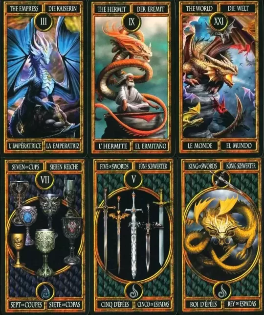 Dragons Anne Stokes – Set tarot mistic | Emagie.ro