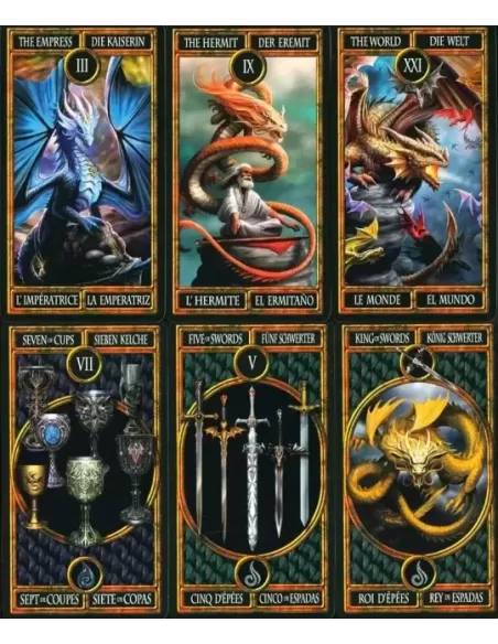 Dragons Anne Stokes – Set tarot mistic | Emagie.ro