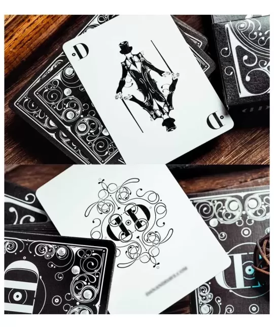 Smoke & Mirror Mirror - Black Standard Limited Edition Playing Cards | Emagie.ro