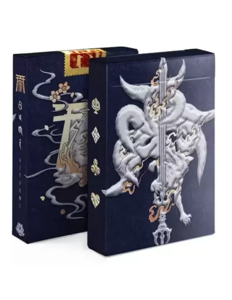 Sumi Kitsune Myth Maker Blue Craft Letterpressed Tuck – Cărți de joc premium | Emagie.ro