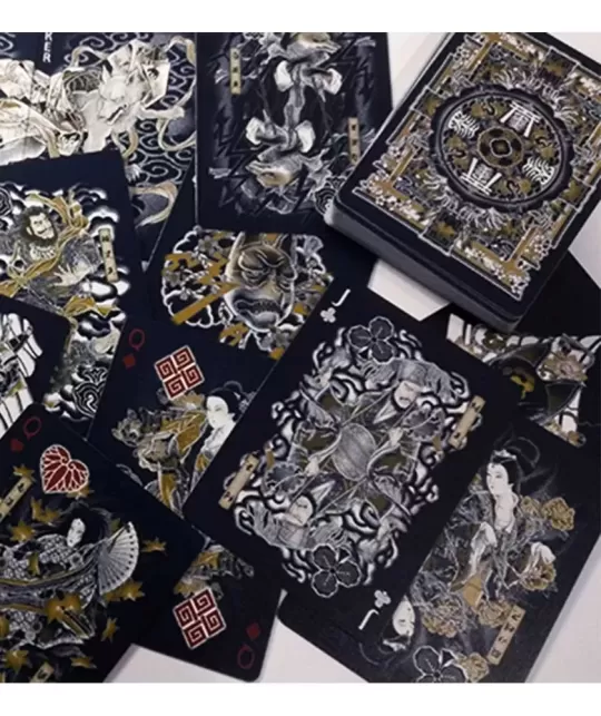 Sumi Kitsune Myth Maker Blue Craft Letterpressed Tuck – Cărți de joc premium | Emagie.ro