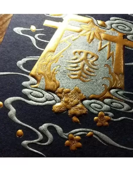 Sumi Kitsune Myth Maker Blue Craft Letterpressed Tuck – Cărți de joc premium | Emagie.ro