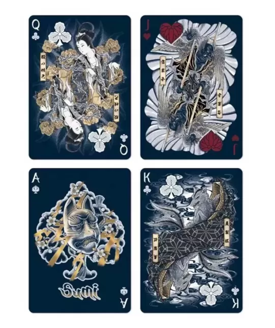 Sumi Kitsune Myth Maker Blue – Cărți de joc premium | Emagie.ro