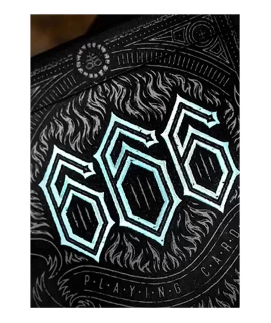 666 V4 Cyan – Cărți de joc premium | Emagie.ro