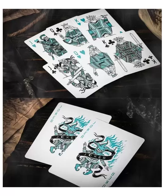 666 V4 Cyan – Cărți de joc premium | Emagie.ro