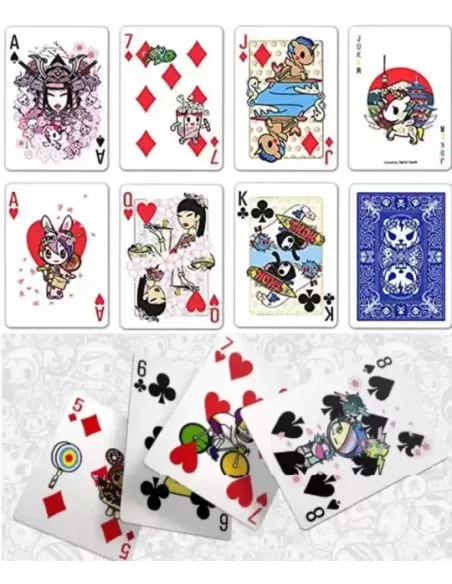 Bicycle Tokidoki Sports Blue – Cărți de joc premium | Emagie.ro