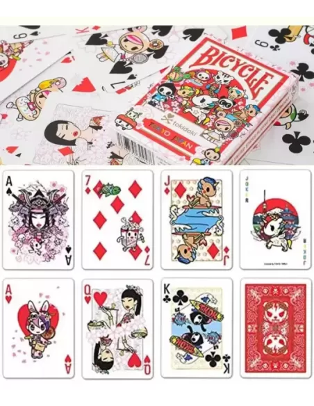 Bicycle Tokidoki Sports Red – Cărți de joc premium | Emagie.ro