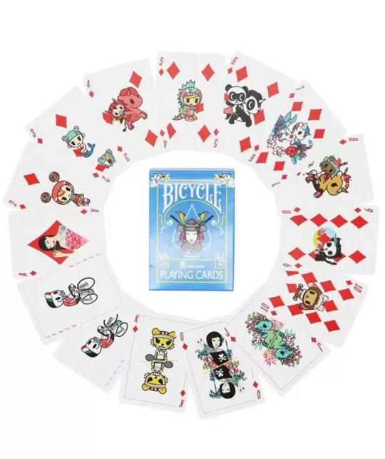 Bicycle Tokidoki v3 Blue – Cărți de joc premium | Emagie.ro