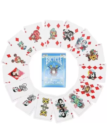 Bicycle Tokidoki v3 Blue – Cărți de joc premium | Emagie.ro