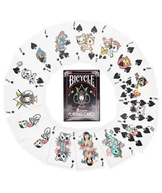 Bicycle Tokidoki v3 Black – Cărți de joc premium | Emagie.ro