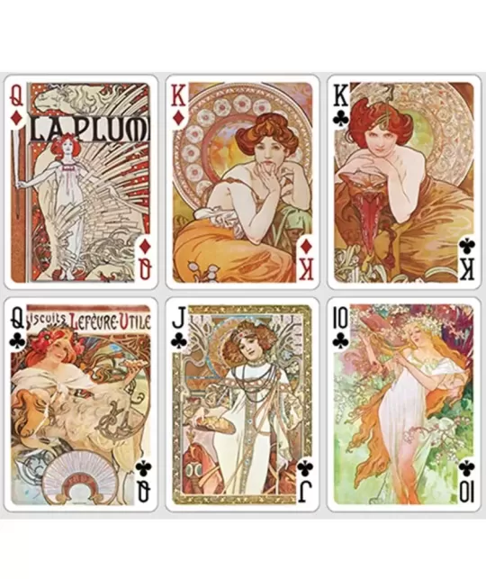 Mucha Gismonda Standard Gold Edition – Premium Playing Cards | Emagie.ro
