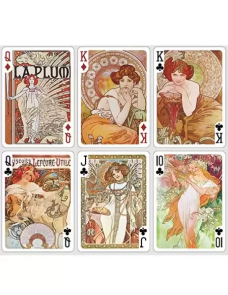 Mucha Gismonda Standard Gold Edition – Premium Playing Cards | Emagie.ro