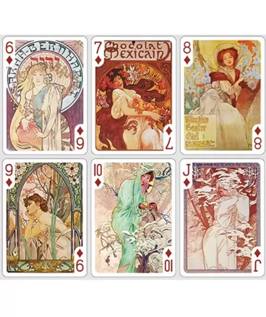 Mucha Gismonda Standard Gold Edition – Premium Playing Cards | Emagie.ro