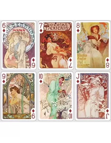 Mucha Gismonda Standard Gold Edition – Premium Playing Cards | Emagie.ro