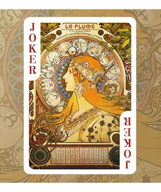 Mucha Gismonda Standard Gold Edition – Premium Playing Cards | Emagie.ro