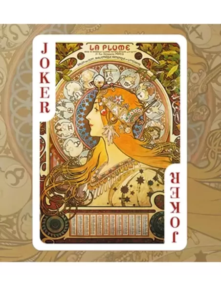 Mucha Gismonda Standard Gold Edition – Premium Playing Cards | Emagie.ro