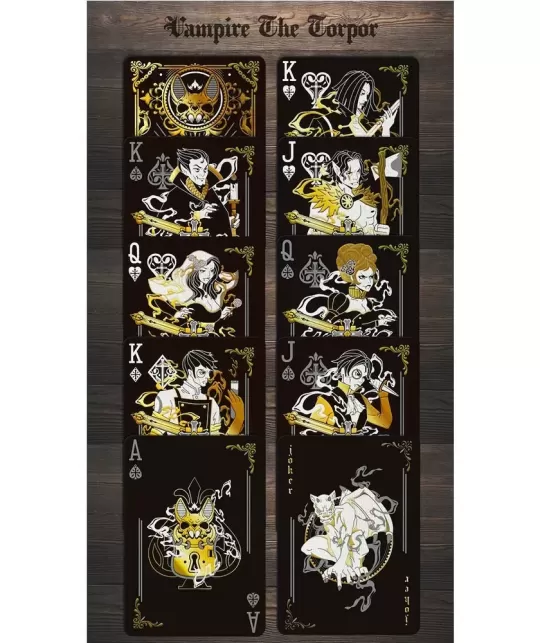 Vampire The Torpor Black – Premium Playing Cards | Emagie.ro