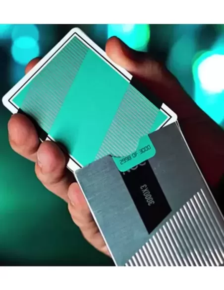 Limited NOC3000X3 Silver Teal – Cărți de joc premium | Emagie.ro