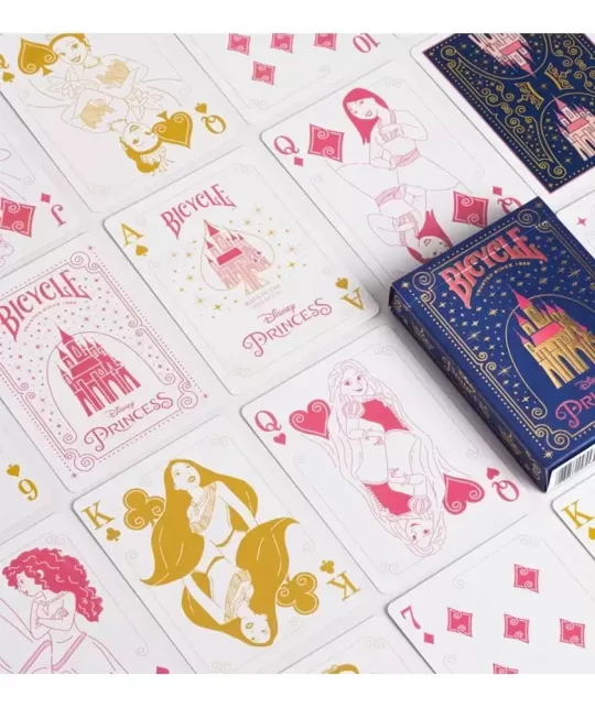 Bicycle Disney Princess Navy – Cărți de joc premium | Emagie.ro
