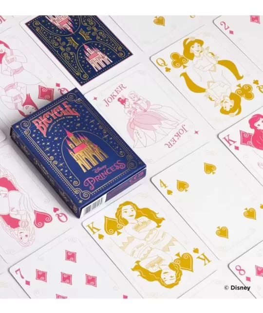 Bicycle Disney Princess Navy – Cărți de joc premium | Emagie.ro