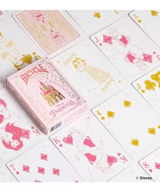 Bicycle Disney Princess Pink – Cărți de joc premium | Emagie.ro
