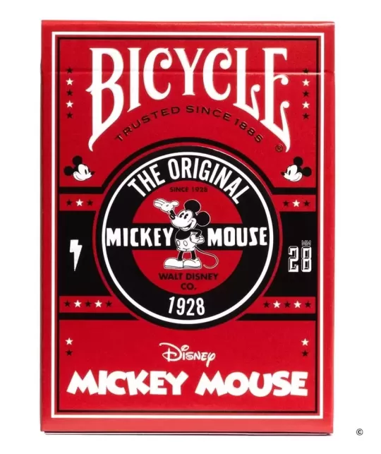Bicycle Disney Classic Mickey Mouse Red – Cărți de joc premium | Emagie.ro