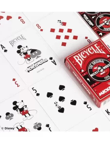 Bicycle Disney Classic Mickey Mouse Red – Cărți de joc premium | Emagie.ro