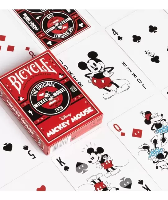 Bicycle Disney Classic Mickey Mouse Red – Cărți de joc premium | Emagie.ro