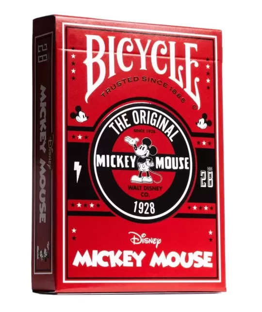 Bicycle Disney Classic Mickey Mouse Red – Cărți de joc premium | Emagie.ro