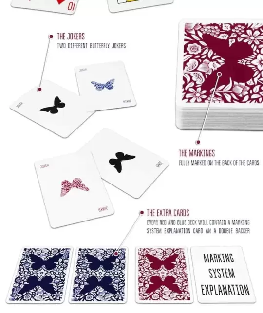 Butterfly Playing Cards Workers Edition Red – Cărți de joc premium | Emagie.ro