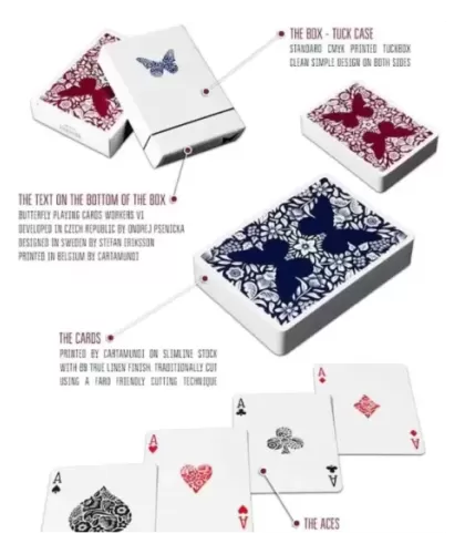 Butterfly Playing Cards Workers Edition Blue – Cărți de joc premium | Emagie.ro
