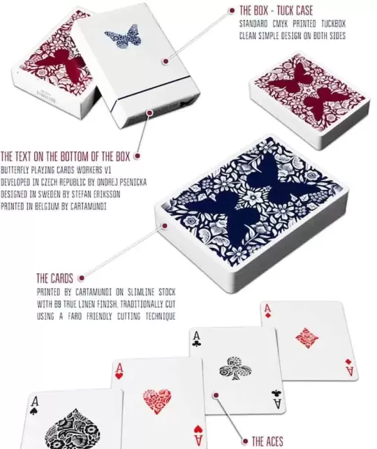 Butterfly Playing Cards Workers Edition Blue – Cărți de joc premium | Emagie.ro