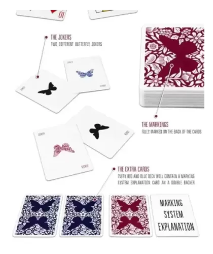 Butterfly Playing Cards Workers Edition Blue – Cărți de joc premium | Emagie.ro 2