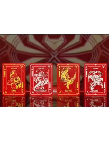 Spider-Man Iron Spider Armor Crimson – Premium Playing Cards | Emagie.ro