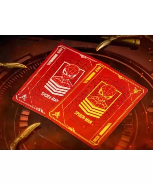 Spider-Man Iron Spider Armor Crimson – Premium Playing Cards | Emagie.ro