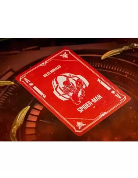 Spider-Man Iron Spider Armor Crimson – Premium Playing Cards | Emagie.ro