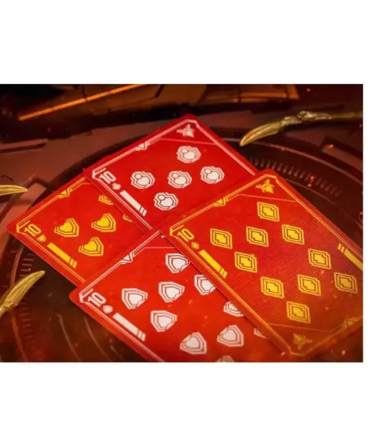 Spider-Man Iron Spider Armor Crimson – Premium Playing Cards | Emagie.ro