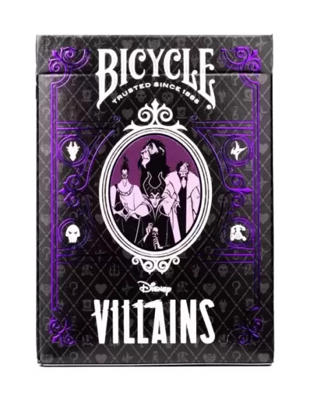 Bicycle Disney Villains Purple – Cărți de joc premium | Emagie.ro