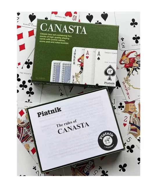 Carti de joc Canasta, Piantik, Set de 2 pachete