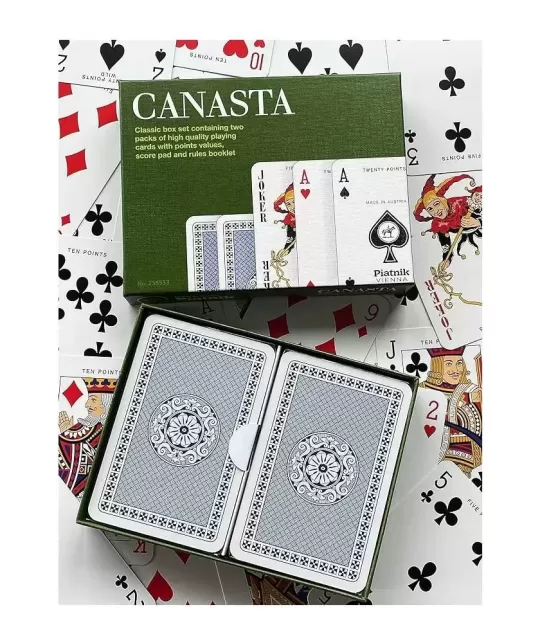 Carti de joc Canasta, Piantik, Set de 2 pachete