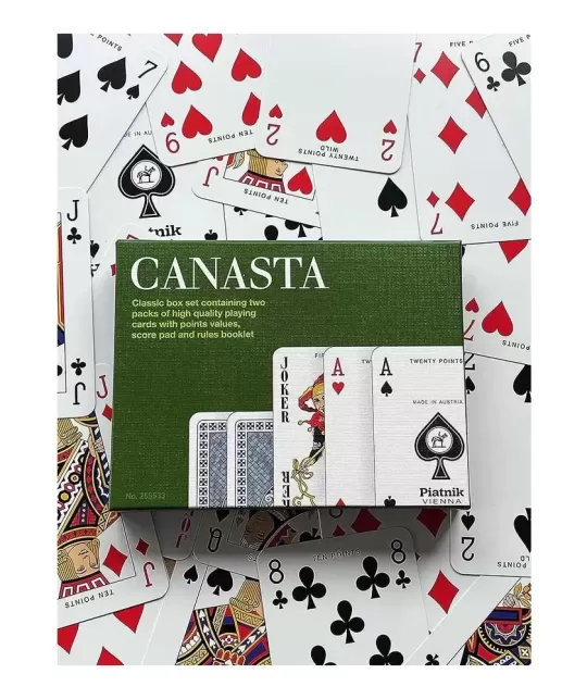 Carti de joc Canasta, Piantik, Set de 2 pachete