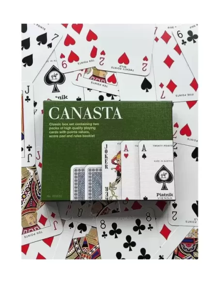 Carti de joc Canasta, Piantik, Set de 2 pachete