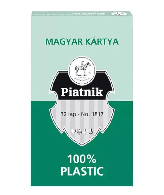 Carti de joc Unguresti, 100% plastic, Piatnik
