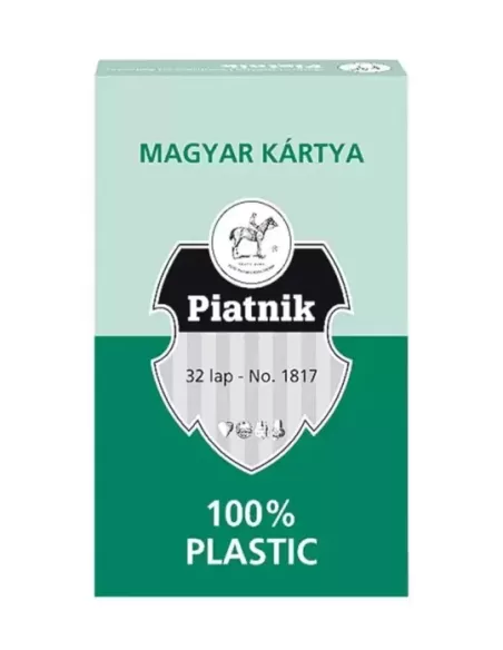Carti de joc Unguresti, 100% plastic, Piatnik