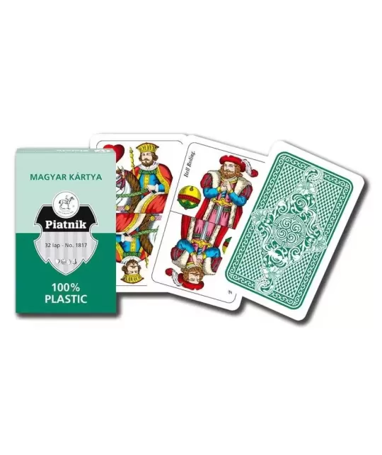 Carti de joc Unguresti, 100% plastic, Piatnik