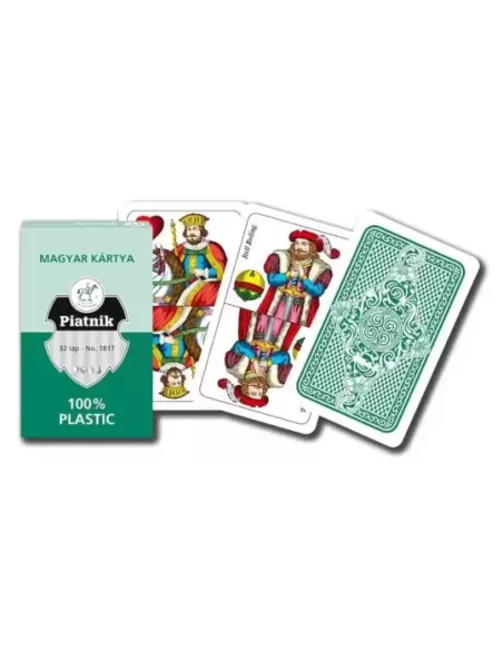 Carti de joc Unguresti, 100% plastic, Piatnik