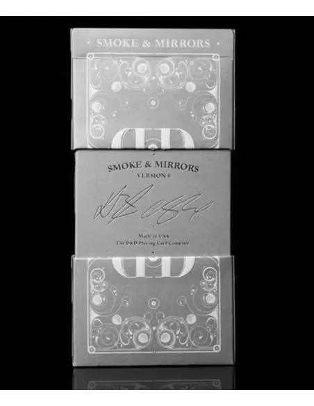 Smoke & Mirrors V8 Silver Deluxe – Cărți de joc premium | Emagie.ro