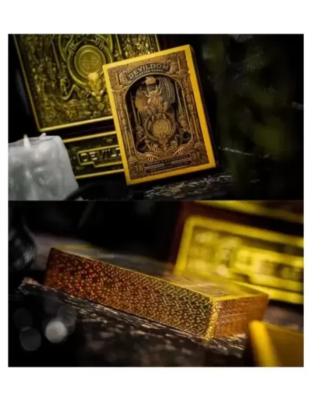 Devildom Deluxe Walnut Boxed Set – Cărți de joc premium | Emagie.ro